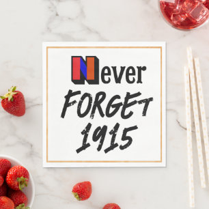 Serviette en papier Never Forget 1915