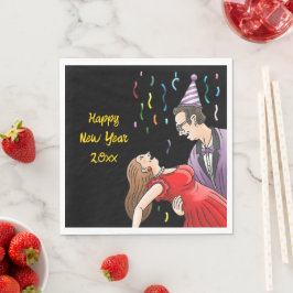Serviette En Papier New Year's Day Party