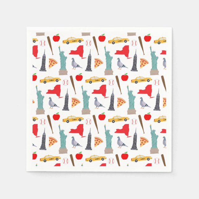 Serviette En Papier New York (Devant)