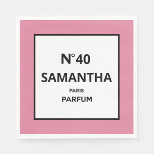 Serviette En Papier N'IMPORTE QUELLE ANNÉE Design Bouteille de parfum 