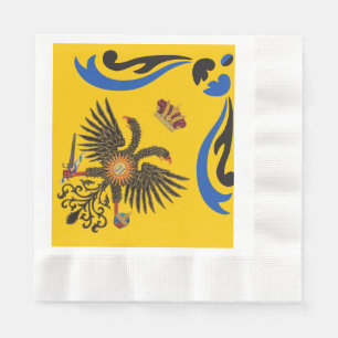 Serviette En Papier Nobile Contrada dell'Aquila Palio di Siena (aigle)