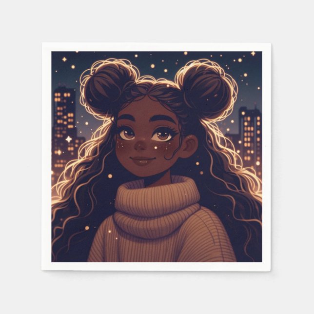 Serviette En Papier Nocturne Hue (Devant)