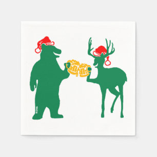 Serviette En Papier Noël applaudit !