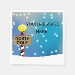 Serviette En Papier Noël au pôle Nord