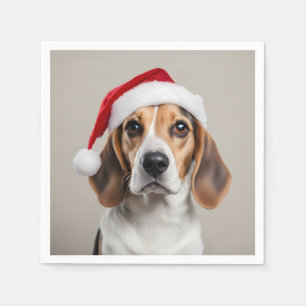 Serviette En Papier Noël beagle