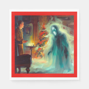Serviette En Papier Noël Carol Fantôme de Noël Futur