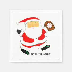 Serviette En Papier Noël de baseball