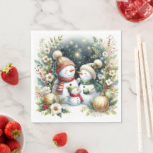 Noël de la famille Snowman