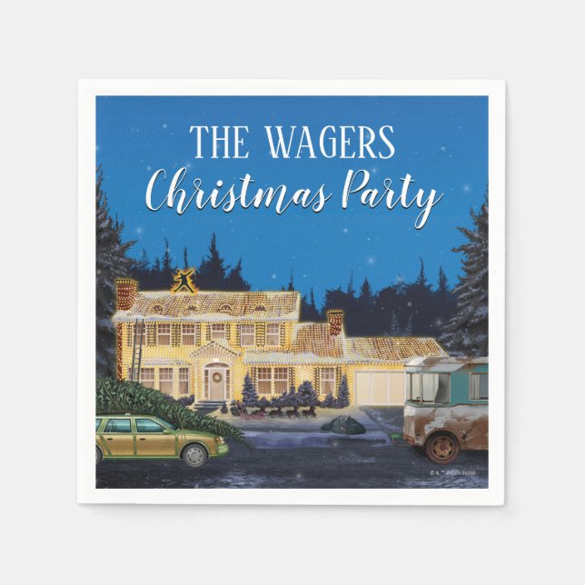 Serviette En Papier Noël de la Lampe Nationale (Devant)