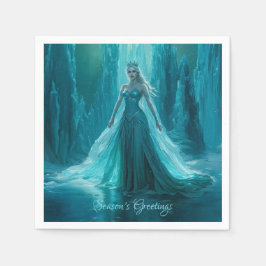 Serviette En Papier Noël de la reine des glaces magiques