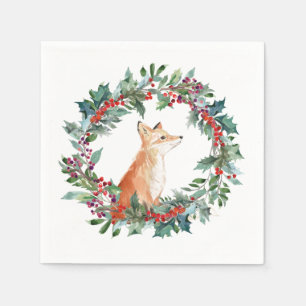 Serviette En Papier Noël de la renard boisée