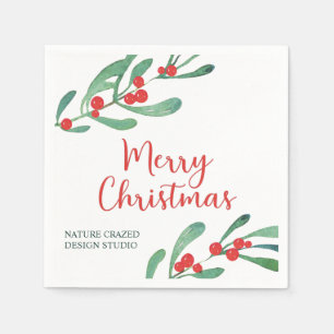 Serviette En Papier Noël de la société Holly moderne