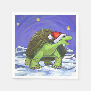Serviette En Papier Noël de la tortue nocturne étoilée