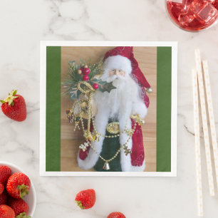 SERVIETTE EN PAPIER NOËL DÉCORATIF PÈRE NOËL