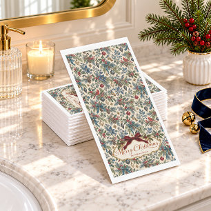 Serviette En Papier Noël des oiseaux forestiers