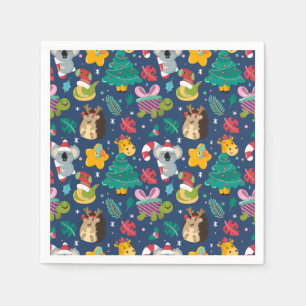 Serviette En Papier Noël drôle