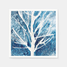 Noël du bouleau blanc d'hiver