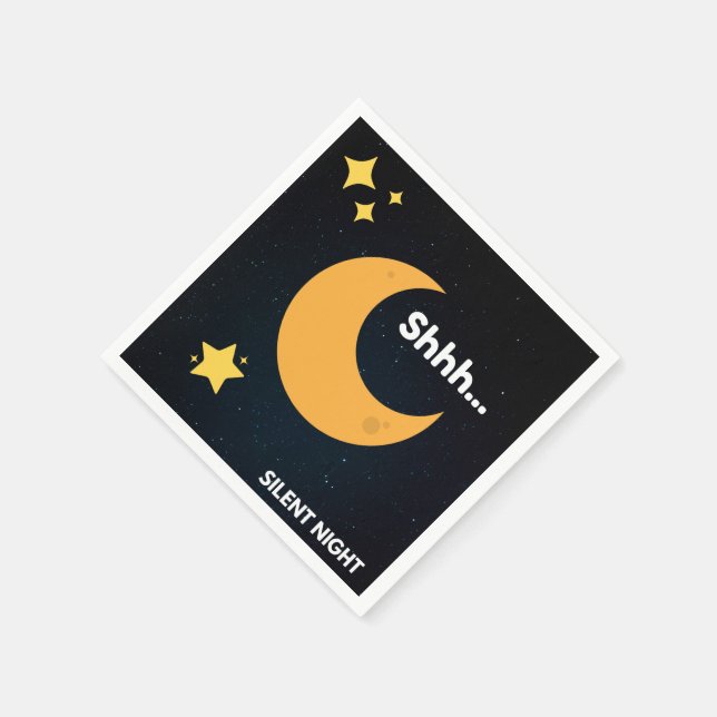 Serviette En Papier Noël en images - Soirée silencieuse (Coin)