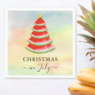 Serviette En Papier Noël en Juillet Pastèque