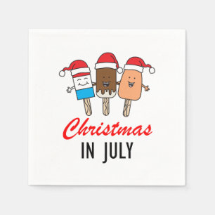 Serviette En Papier Noël En Juillet Sweet Treat Party