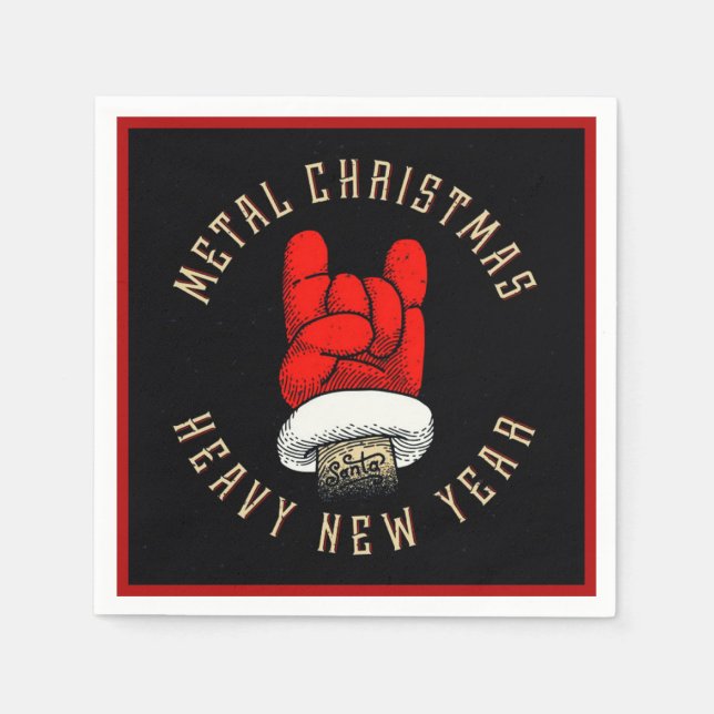 Serviette En Papier Noël en métal lourd (Devant)