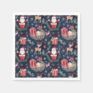 Serviette En Papier Noël Festif Père Noël