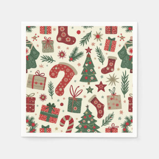 Serviette En Papier noël fête napkin