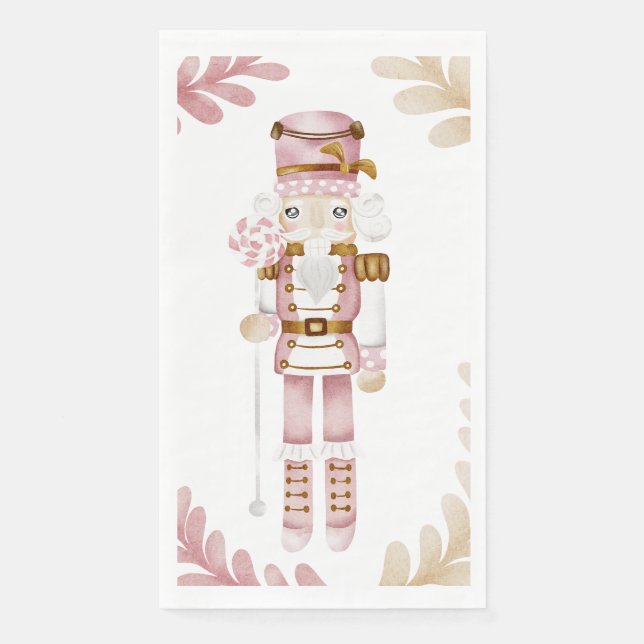 Serviette En Papier Noël hiver merveilleux bonbon Nutcracker (Devant)