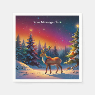 Serviette En Papier Noël hiver Wonderland
