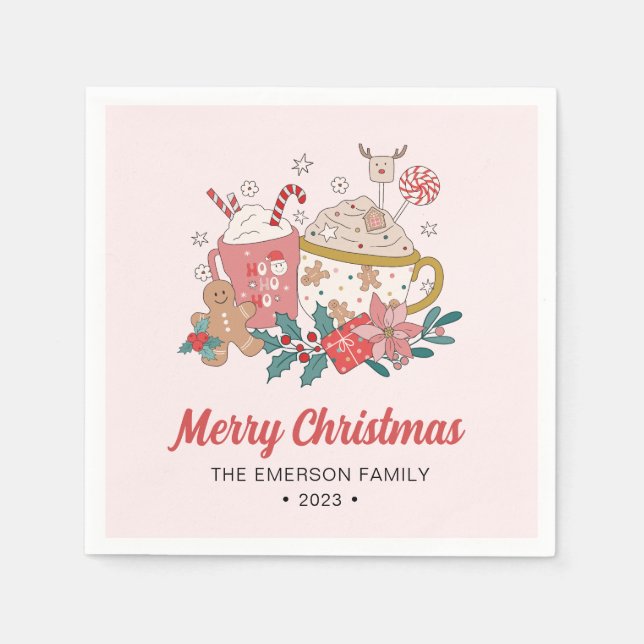 Serviette En Papier Noël mignon (Devant)