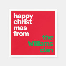 Noël minimal simple papier de fête moderne rouge