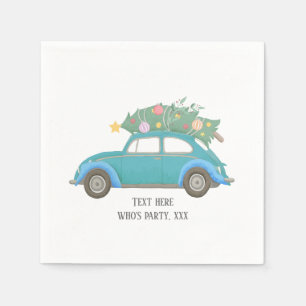Serviette En Papier noël, Noël, bébé, arbre de noël, voiture