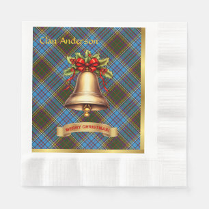 Serviette En Papier Noël personnalisé Anderson Tartan