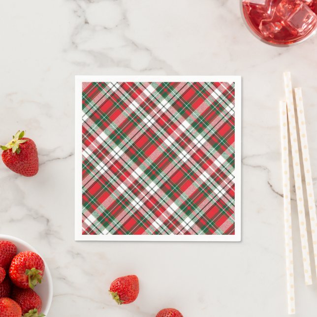 Serviette En Papier Noël Pressé (En situation)
