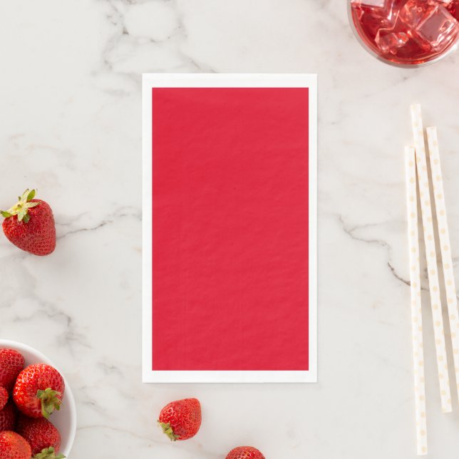 Serviette En Papier Noël rouge (En situation)