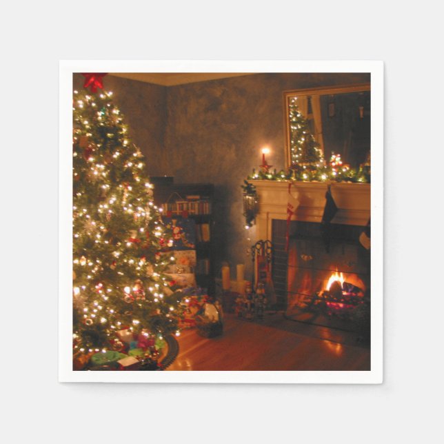 Serviette En Papier Noël traditionnel (Devant)