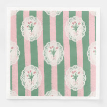 Nœud rose doux et floral tulipe