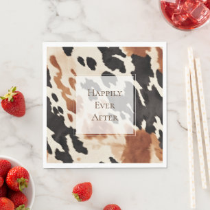 Serviette En Papier Noir Crème Brown