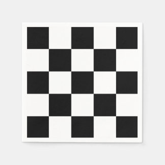 Serviette En Papier Noir et blanc