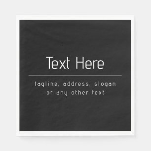 Serviette En Papier Nom commercial minimal moderne et autres informati