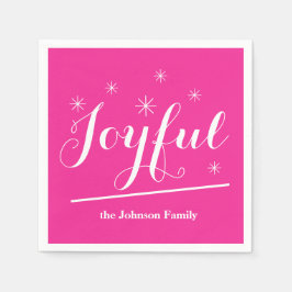 Serviette En Papier Nom De Famille Papier Personnalisé Cocktail Servie