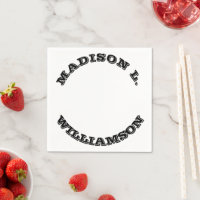 Nom de la Personnaliser dernières lettres courbes