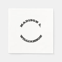 Nom de la Personnaliser dernières lettres courbes