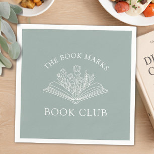 Serviette En Papier Nom du club de lecture Fête personnalisée