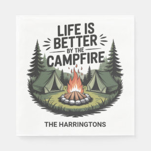 Serviette En Papier Nom personnalisé Camping