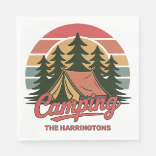 Serviette En Papier Nom personnalisé Camping
