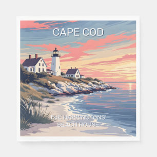 Serviette En Papier Nom personnalisé Cape Cod Massachusetts
