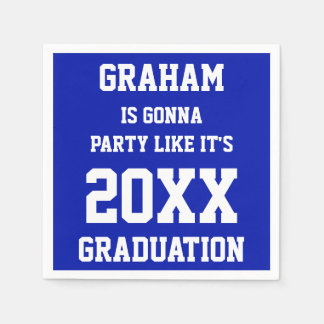 Serviette En Papier Nom personnalisé Idées de la fête de graduation