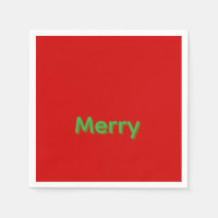 Nom vert joyeux sur fond rouge