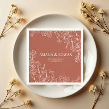 Noms personnalisés du Mariage Fleurs de prairie